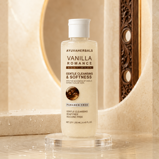 Vanilla Romance Body Wash & Body Lotion Combo with Long-Lasting Fragrance – 250 ml Each