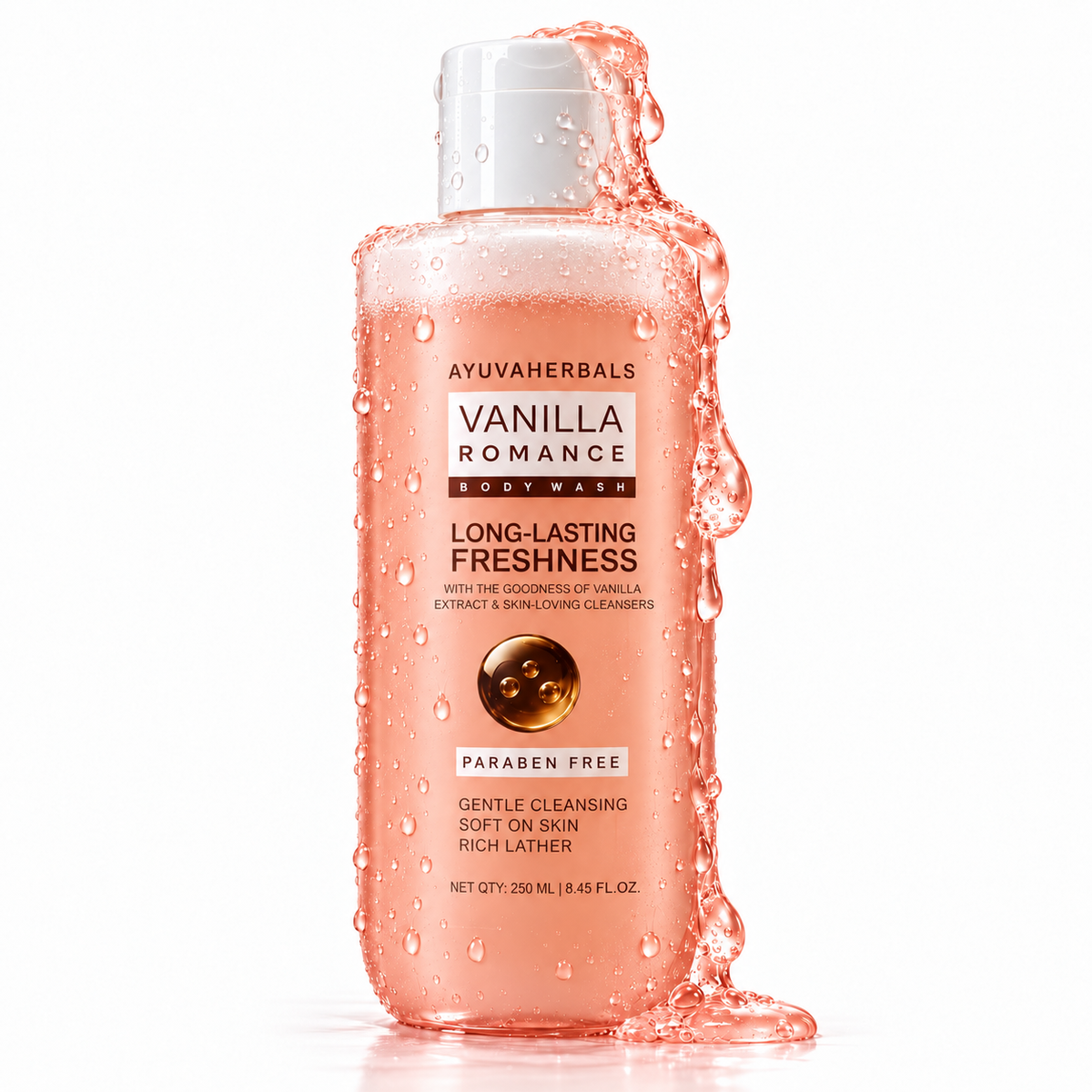 Vanilla Romance Gentle Cleansing Body Wash with Vanilla – 250 ml