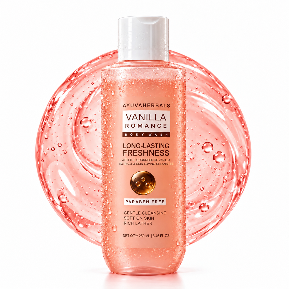 Vanilla Romance Gentle Cleansing Body Wash with Vanilla – 250 ml